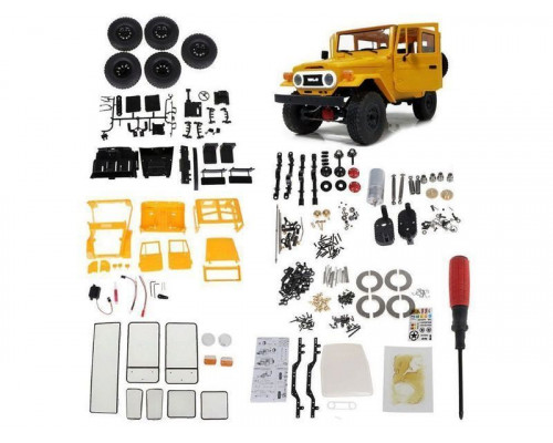 Радиоуправляемая машина WPL японский внедорожник FJ40 (желтая) 4WD 2.4G 1/16 KIT