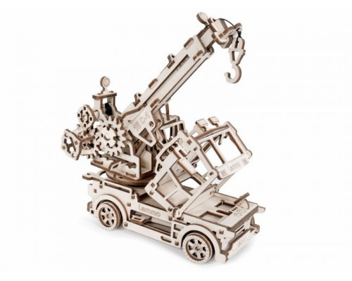 Деревянный конструктор Lemmo Кран ЛТ-18С, 116 деталей