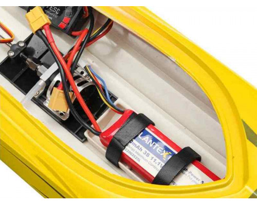 Радиоуправляемый катер Volantex RC Vector SR65 желтый Brushless 2.4G LiPo RTR