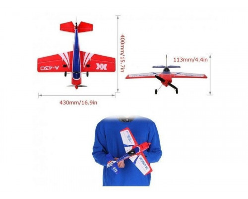 Радиоуправляемый самолет XK Innovation EDGE A430 430мм 3D EPS 2.4G 5-ch LiPo RTF