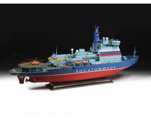Сборная модель ZVEZDA Российский атомный ледокол проект 22220 Арктика, 1/350