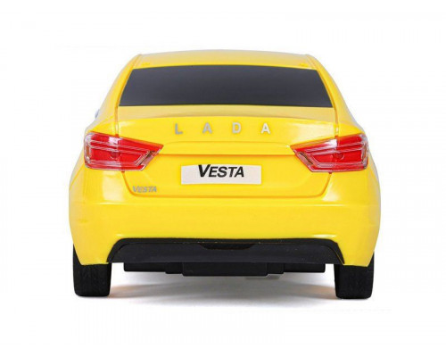Радиоуправляемая машина AUTODRIVE Lada Vesta такси, 1/16, желтый, 40MHz, в/к 35*16,5*12,5см