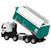 Машина АВТОПАНОРАМА Volvo самосвал, зеленый, 1/50, свет, звук, в/к 28*14*10 см