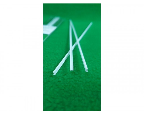 ABS пластик двутавр 2х2,5 мм , длина 250 мм, 4 шт