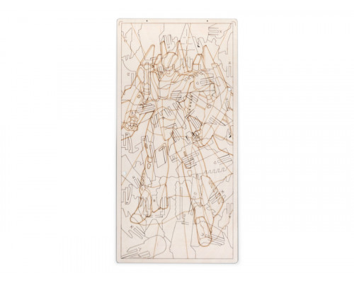 Деревянный конструктор Lemmo Пазл-раскраска-игрушка Ястреб, 60 деталей