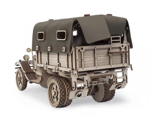 Деревянный конструктор Lemmo Грузовик с тентом, 261 деталь