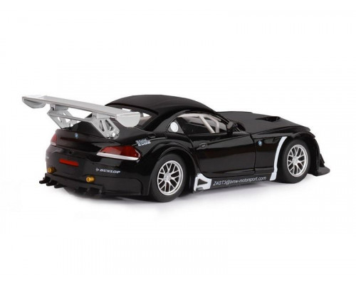 Машина АВТОПАНОРАМА BMW Z4 GT3, черный, 1/24, свет, звук, в/к 24,5*12,5*10,5 см