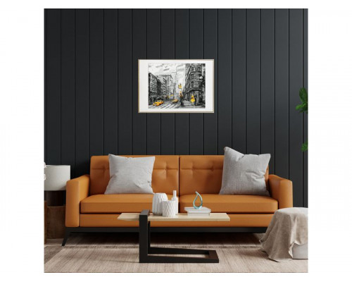 Картина по номерам с цветной схемой на холсте 30х40 НЬЮ-ЙОРК (15 цветов)