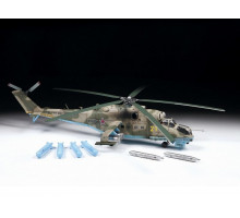 Сборная модель ZVEZDA Советский ударный вертолёт Ми-24П, 1/48