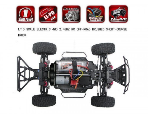 Радиоуправляемый шорт-корс Remo Hobby EX3 (синий) 4WD 2.4G 1/10 RTR