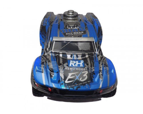 Радиоуправляемый шорт-корс Remo Hobby EX3 (синий) 4WD 2.4G 1/10 RTR