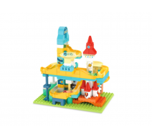 Конструктор CADA Запуск ракеты (145 деталей), интерактивный, лабиринт с шариками и воронками