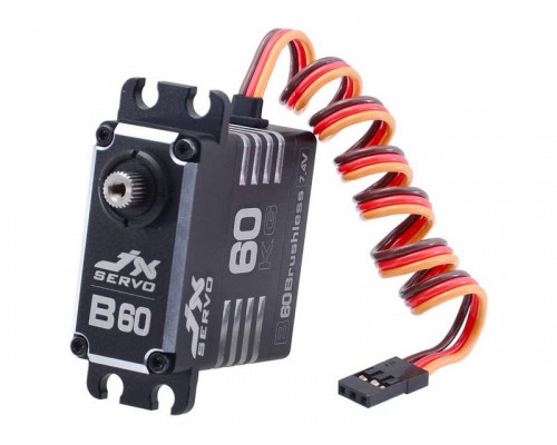 Сервомашинка цифровая JX Servo B60 (87г/62/0.11/7.4V) бесколлекторная, Full metal