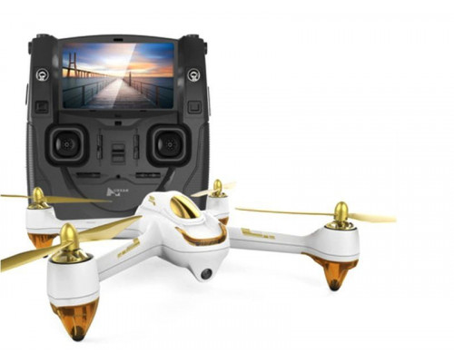 Р/У квадрокоптер Hubsan X4 GPS, FHD+FPV, автовозврат, удержание, следуй за мной,  2.4G (белый)