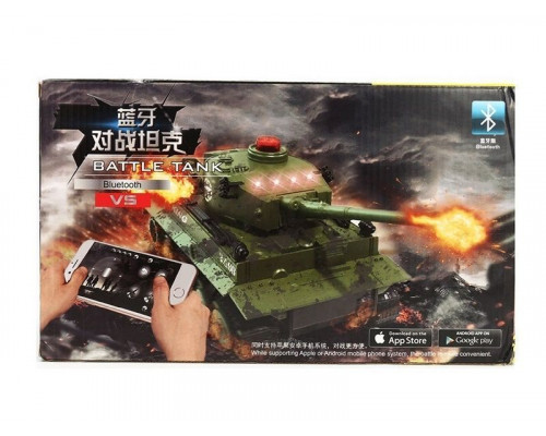 Р/У танк Huan Qi 1/32 Tiger, управление через Bluetooth, (для ИК танкового боя)