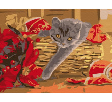 Картина по номерам 15х20 ПОДАРОК (12 цветов)