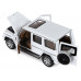 Машина АВТОПАНОРАМА Mercedes-Benz G350d, белый, 1/32, свет, звук, инерция, в/к 18*9*13,5 см