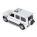 Машина АВТОПАНОРАМА Mercedes-Benz G350d, белый, 1/32, свет, звук, инерция, в/к 18*9*13,5 см