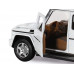Машина АВТОПАНОРАМА Mercedes-Benz G350d, белый, 1/32, свет, звук, инерция, в/к 18*9*13,5 см