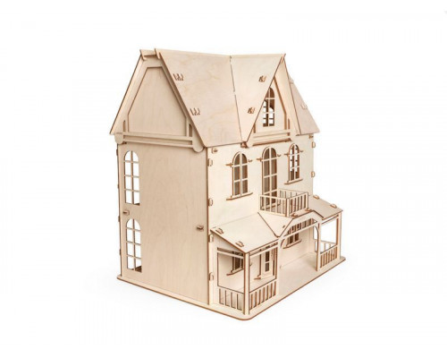 Деревянный конструктор Lemmo Кукольный дом «Венеция» (наборы мебели не входят в к-т), 172 детали