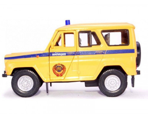 Машина Autotime UAZ 31514 милиция СССР 1:36