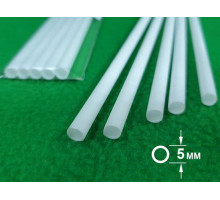 ABS пластик Труба диаметр 5 мм , длина 250 мм, 5 шт