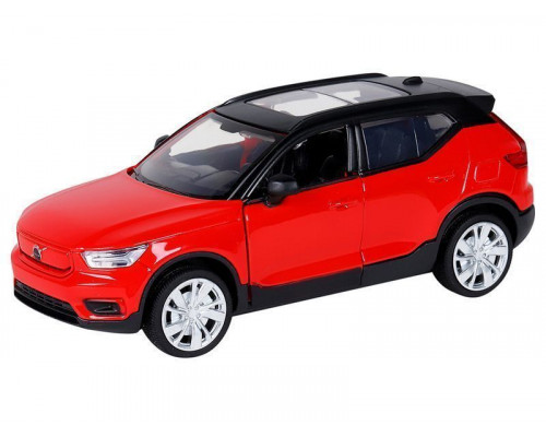 Машина АВТОПАНОРАМА Volvo XC40, 1/32, красный, инерция, свет, звук, в/к 17,5*13,5*9 см