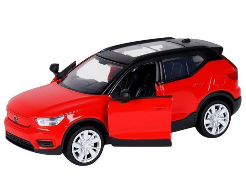 Машина АВТОПАНОРАМА Volvo XC40, 1/32, красный, инерция, свет, звук, в/к 17,5*13,5*9 см