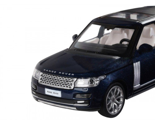 Машина АВТОПАНОРАМА 2013 Range Rover, темно-синий, 1/34, свет, звук, инерция, в/к 17,5*13,5*9 см