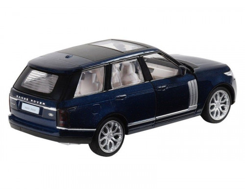 Машина АВТОПАНОРАМА 2013 Range Rover, темно-синий, 1/34, свет, звук, инерция, в/к 17,5*13,5*9 см