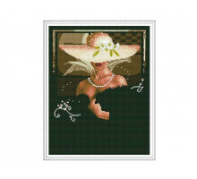 Алмазная мозаика с нанесенной рамкой 40х50 ВИЗИТ ДАМЫ (20 цветов)