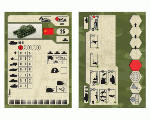 Сборная модель ZVEZDA Советский танк БТ-5, 1/100