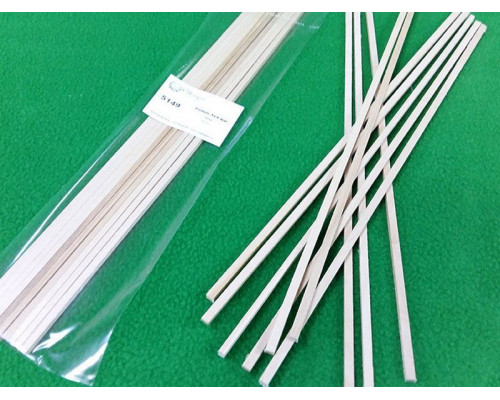 Деревянные рейки 3х4 мм, длина 300 мм, липа, 10 шт