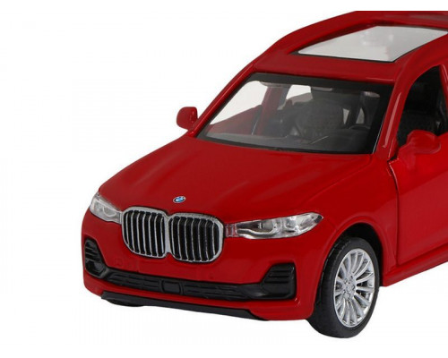 Машина АВТОПАНОРАМА BMW X7, 1/44, красный металлик, откр. двери, в/к 17,5*12,5*6,5 см
