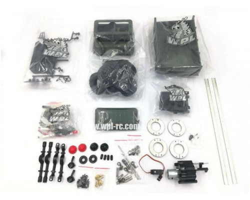 Радиоуправляемая машина WPL ГАЗ-66 грузовая (зеленая) 4WD 2.4G 1/16 KIT