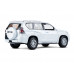 Машина АВТОПАНОРАМА Land Cruiser Prado, 1/24, белый, свет, звук, в/к 24,5х12,5х10,5 см