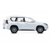 Машина АВТОПАНОРАМА Land Cruiser Prado, 1/24, белый, свет, звук, в/к 24,5х12,5х10,5 см