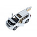 Машина АВТОПАНОРАМА Land Cruiser Prado, 1/24, белый, свет, звук, в/к 24,5х12,5х10,5 см