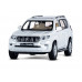 Машина АВТОПАНОРАМА Land Cruiser Prado, 1/24, белый, свет, звук, в/к 24,5х12,5х10,5 см