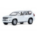 Машина АВТОПАНОРАМА Land Cruiser Prado, 1/24, белый, свет, звук, в/к 24,5х12,5х10,5 см