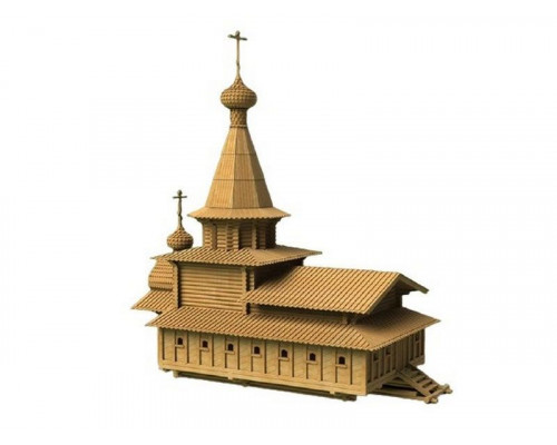 Сборная деревянная модель СВМодель. Спасская церковь, 3440 деталей, 1/60