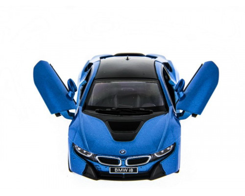 Машина Kinsmart BMW i8 инерция (1/12шт.) 1:36 б/к
