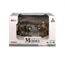 Набор фигурок животных MASAI MARA MM211-142 серии "Мир диких животных": Семья обезьян, 2 пр.