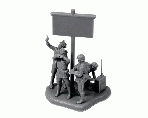 Сборные солдатики ZVEZDA Немецкий штаб, 1/72
