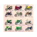 Мотоцикл Motormax 1:18 BMW и Kawasaki  в ассортименте 76201 в/к