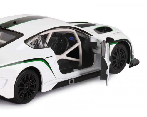 Машина АВТОПАНОРАМА Bentley Continental GT3 Concept, белый, 1/24, в/к 24,5*12,5*10,5 см