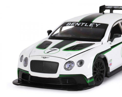 Машина АВТОПАНОРАМА Bentley Continental GT3 Concept, белый, 1/24, в/к 24,5*12,5*10,5 см