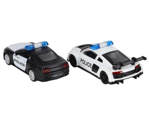 Набор АВТОПАНОРАМА Полиция, 1/46, инерция, в/к 30*13*10 см