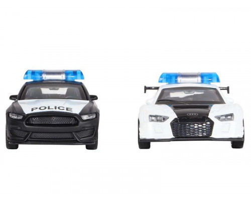 Набор АВТОПАНОРАМА Полиция, 1/46, инерция, в/к 30*13*10 см