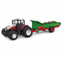 Р/У фермерский трактор Korody с прицепом транспортером, двойные колеса 1/24 2.4G 6CH RTR